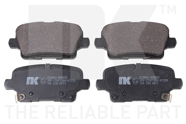 Brake Pad Set, disc brake (223663)