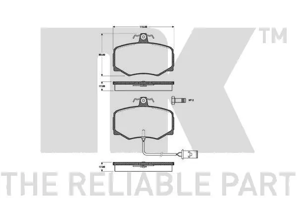 Brake Pad Set, disc brake (221209)