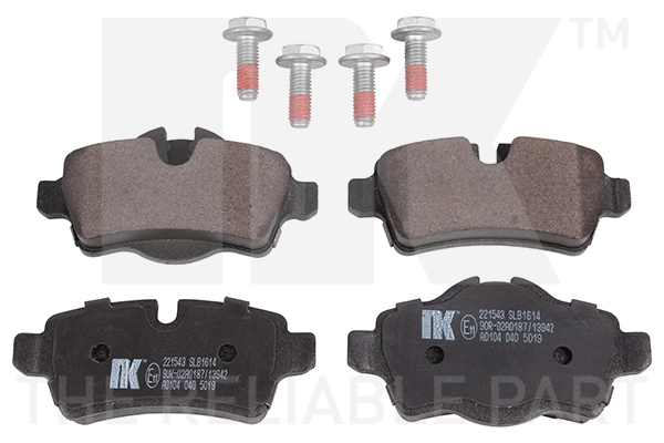 Brake Pad Set, disc brake (221543)