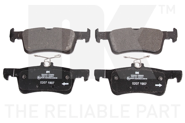 Brake Pad Set, disc brake (222594)