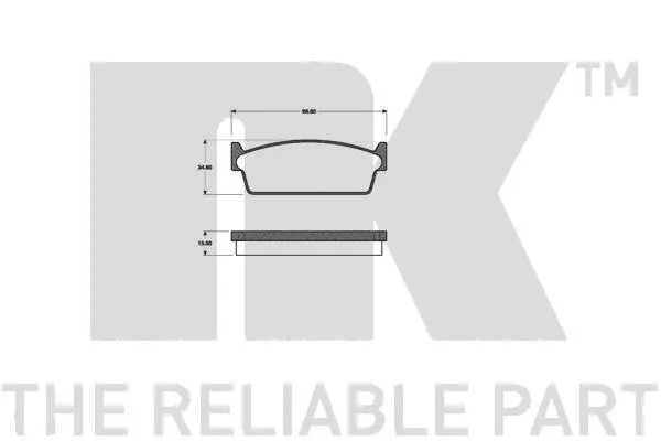 Brake Pad Set, disc brake (222233)