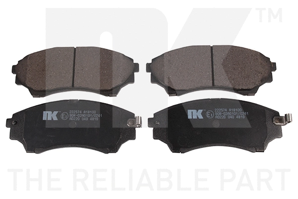 Brake Pad Set, disc brake (222574)