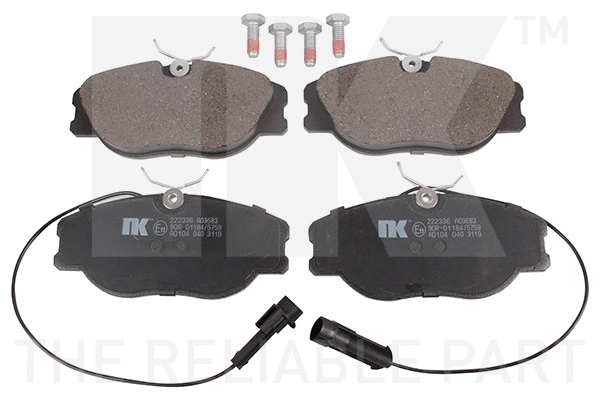 Brake Pad Set, disc brake (222336)