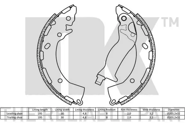Brake Shoe Set