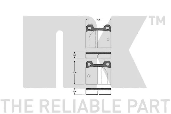 Brake Pad Set, disc brake (221001)