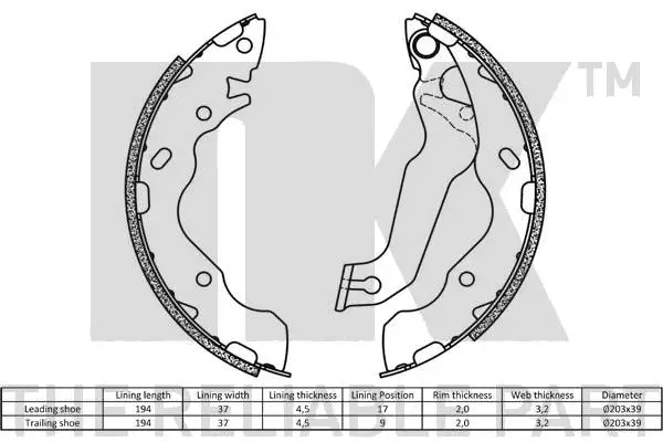 Brake Shoe Set