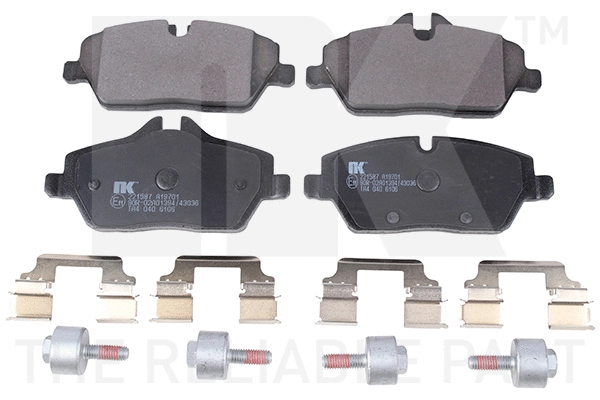 Brake Pad Set, disc brake (221587)