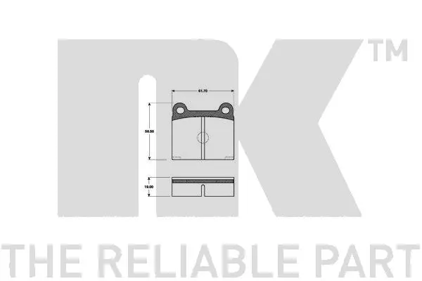 Brake Pad Set, disc brake (224703)
