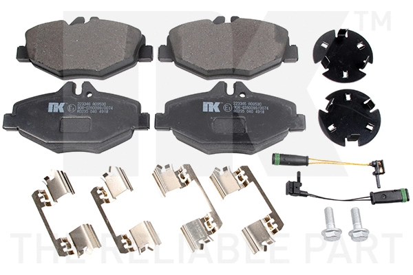 Brake Pad Set, disc brake (223346)