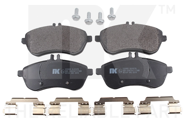 Brake Pad Set, disc brake (223366)