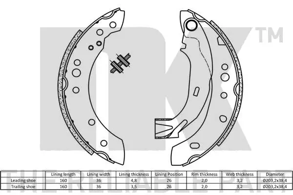 Brake Shoe Set