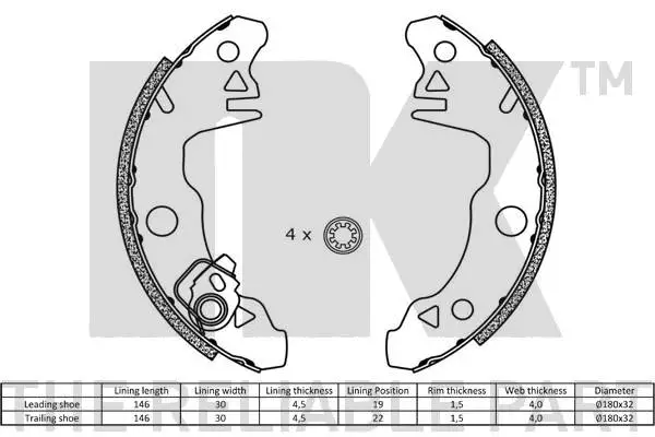 Brake Shoe Set