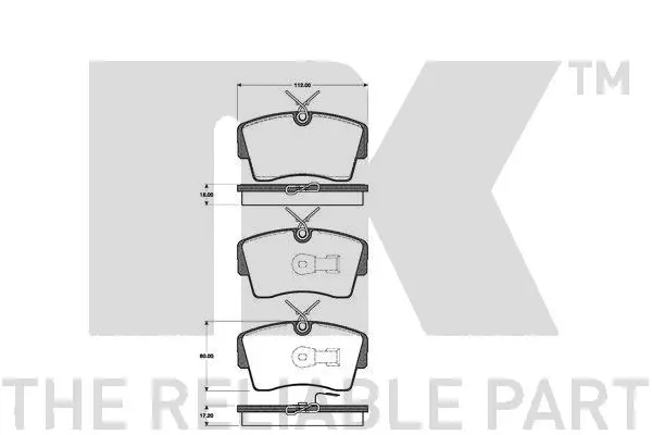 Brake Pad Set, disc brake (223610)