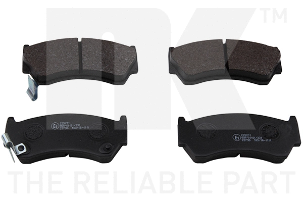 Brake Pad Set, disc brake (225211)