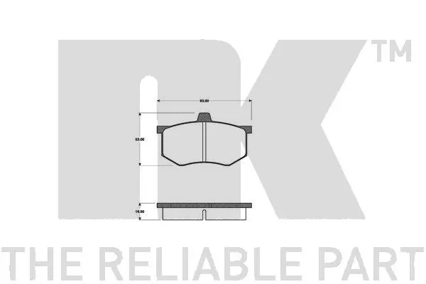 Brake Pad Set, disc brake (222320)