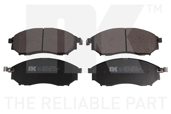 Brake Pad Set, disc brake (222261)