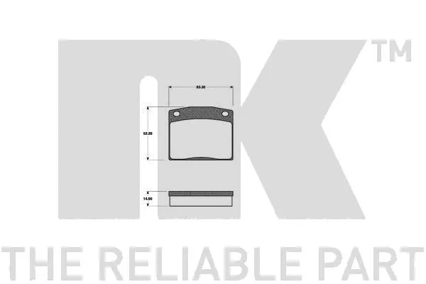Brake Pad Set, disc brake (222601)