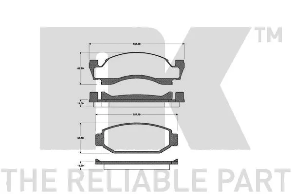 Brake Pad Set, disc brake (222544)