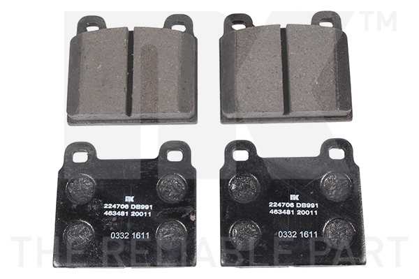 Brake Pad Set, disc brake (224706)