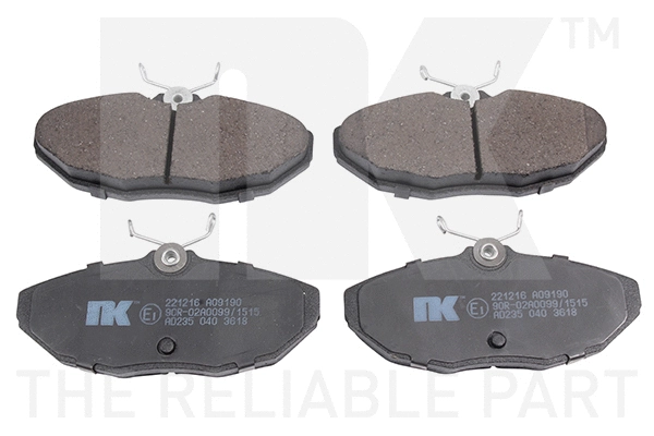 Brake Pad Set, disc brake (221216)