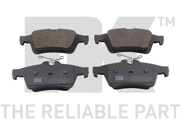 Brake Pad Set, disc brake (222584)