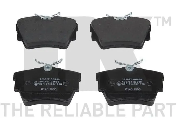 Brake Pad Set, disc brake (223627)