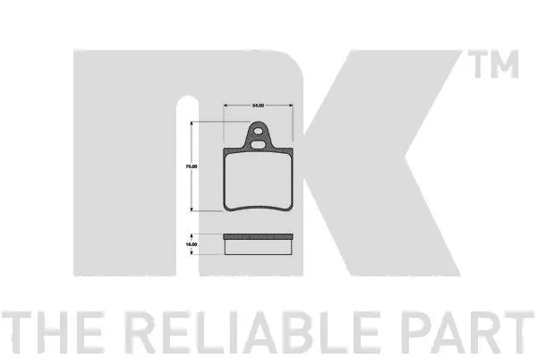 Brake Pad Set, disc brake (221906)