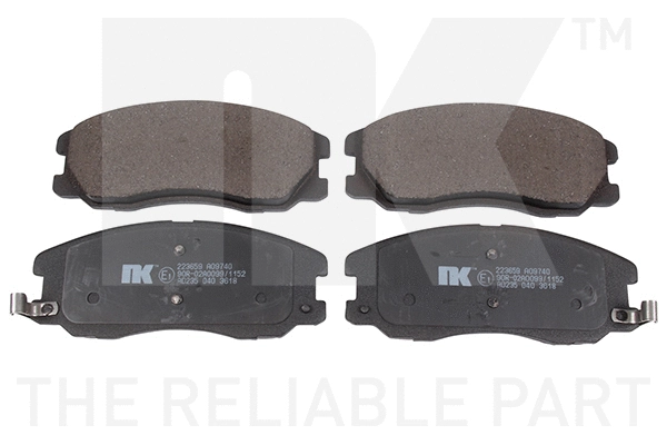 Brake Pad Set, disc brake (223659)