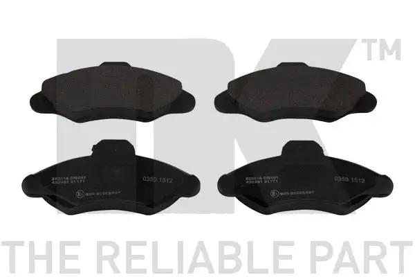 Brake Pad Set, disc brake (222518)