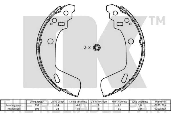 Brake Shoe Set