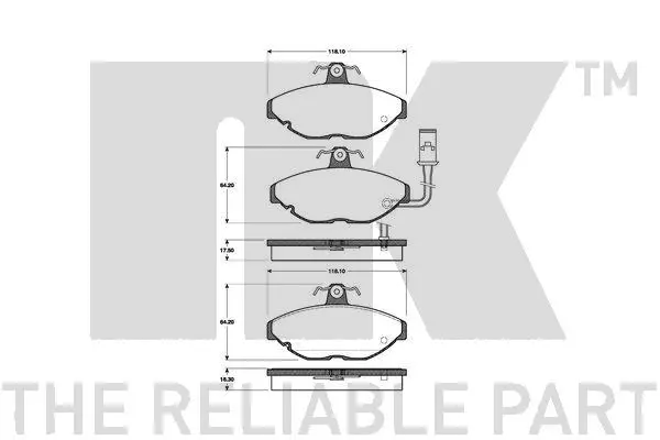 Brake Pad Set, disc brake (221207)