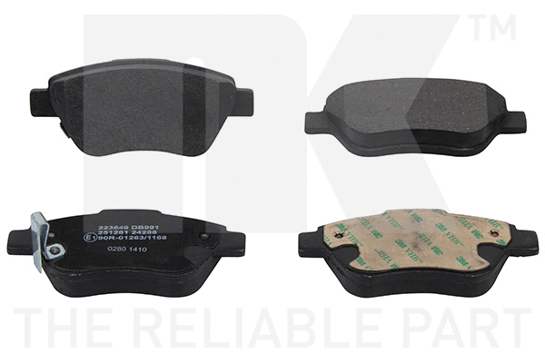 Brake Pad Set, disc brake (223649)