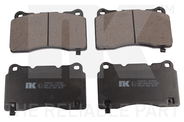 Brake Pad Set, disc brake (2266001)