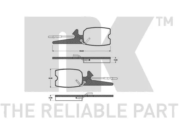 Brake Pad Set, disc brake (221908)