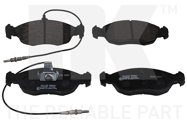 Brake Pad Set, disc brake (223726)