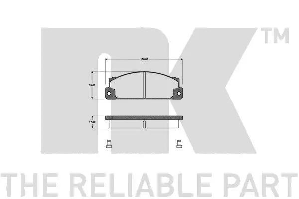 Brake Pad Set, disc brake (222315)
