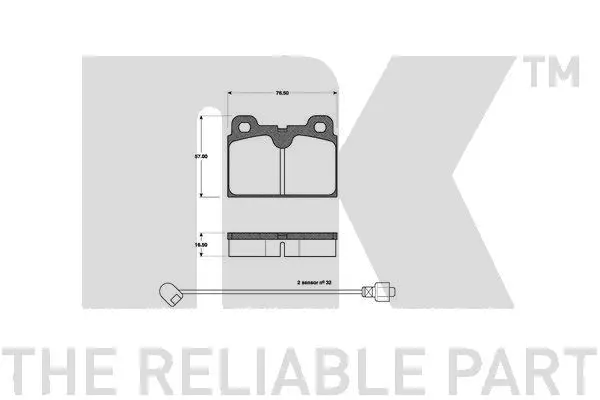 Brake Pad Set, disc brake (221815)