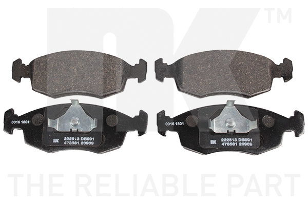 Brake Pad Set, disc brake (222513)