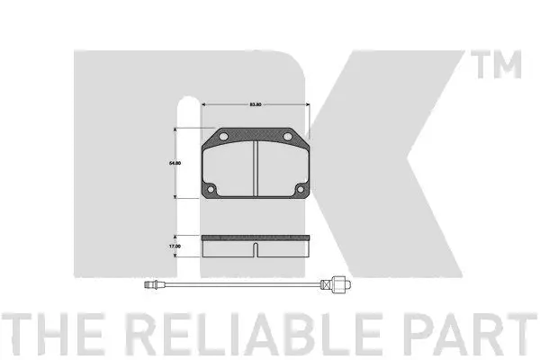 Brake Pad Set, disc brake (221816)