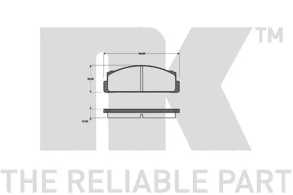 Brake Pad Set, disc brake (222302)