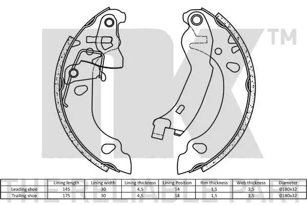 Brake Shoe Set
