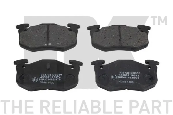 Brake Pad Set, disc brake (223728)