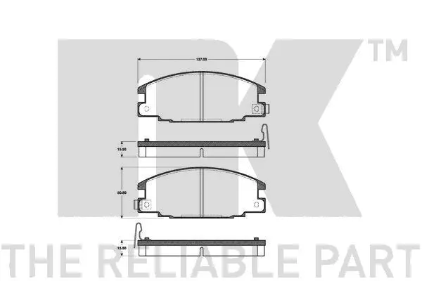 Brake Pad Set, disc brake (221407)