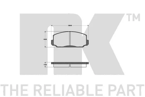 Brake Pad Set, disc brake (222602)