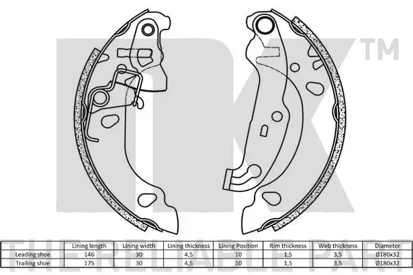 Brake Shoe Set