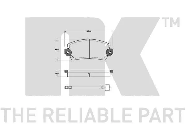 Brake Pad Set, disc brake (221817)