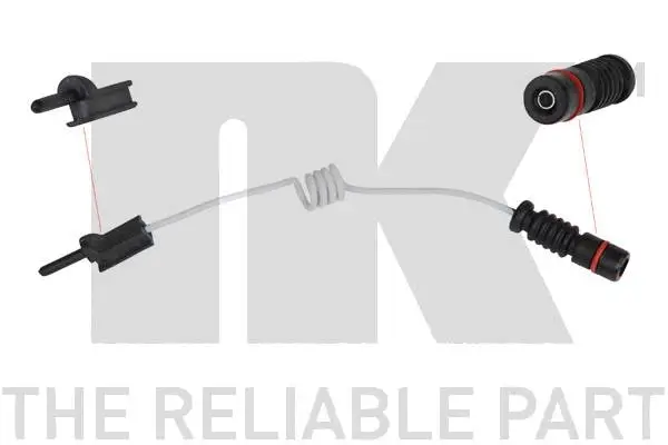 Warning Contact, brake pad wear (280032)