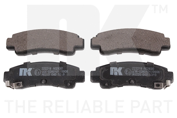 Brake Pad Set, disc brake (222218)