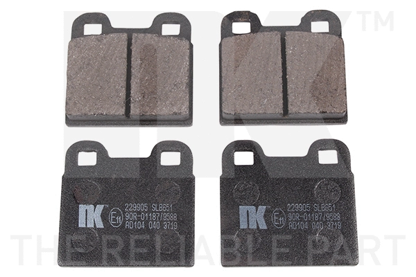 Brake Pad Set, disc brake (229905)