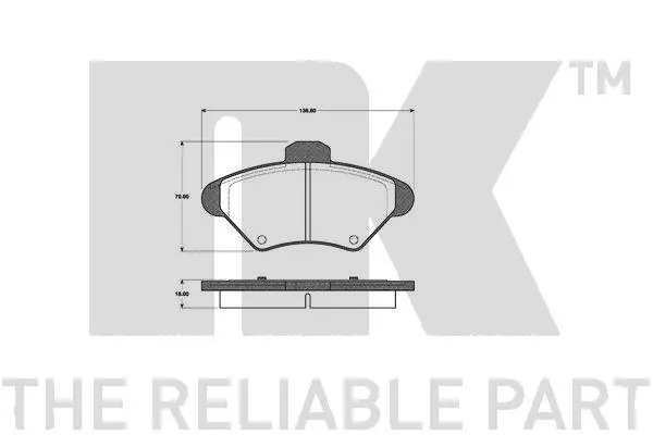 Brake Pad Set, disc brake (222537)